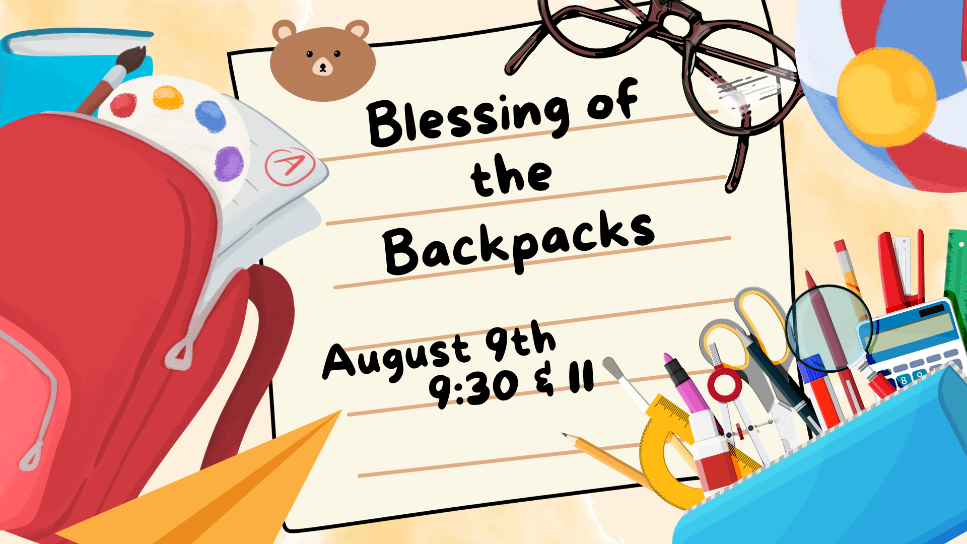 Blessing of the Backpacks
