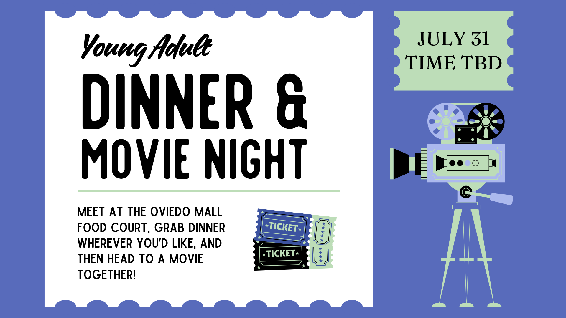 Young Adult - Food Court &amp; Movie Night