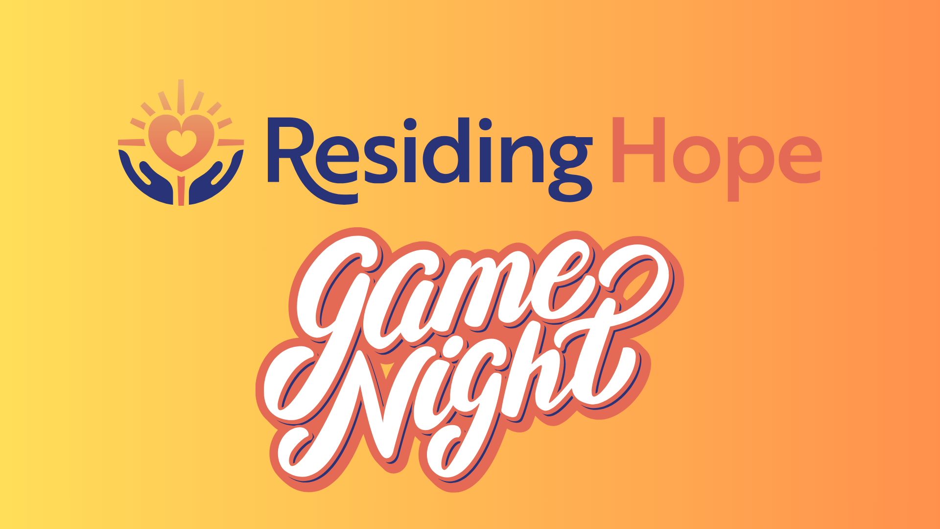Serve Opportunity- Residing Hope Game Night