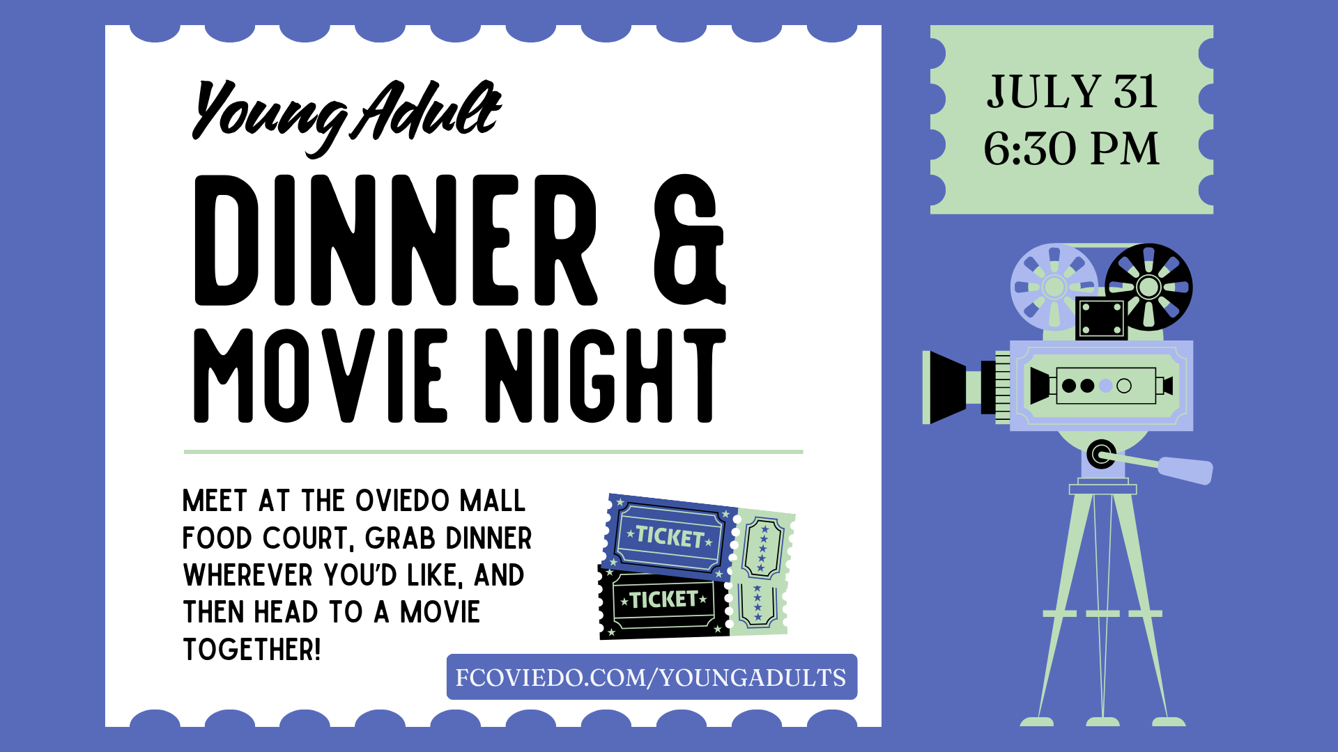 Young Adult - Food Court &amp; Movie Night