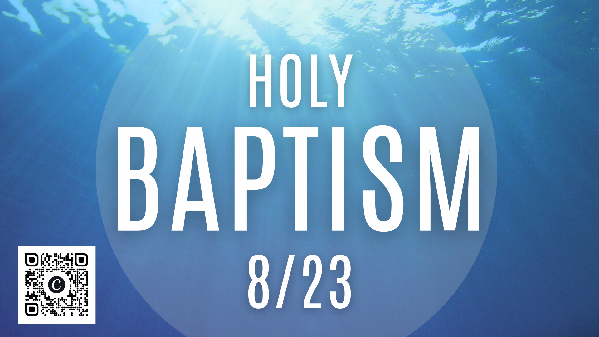 Baptism Sunday