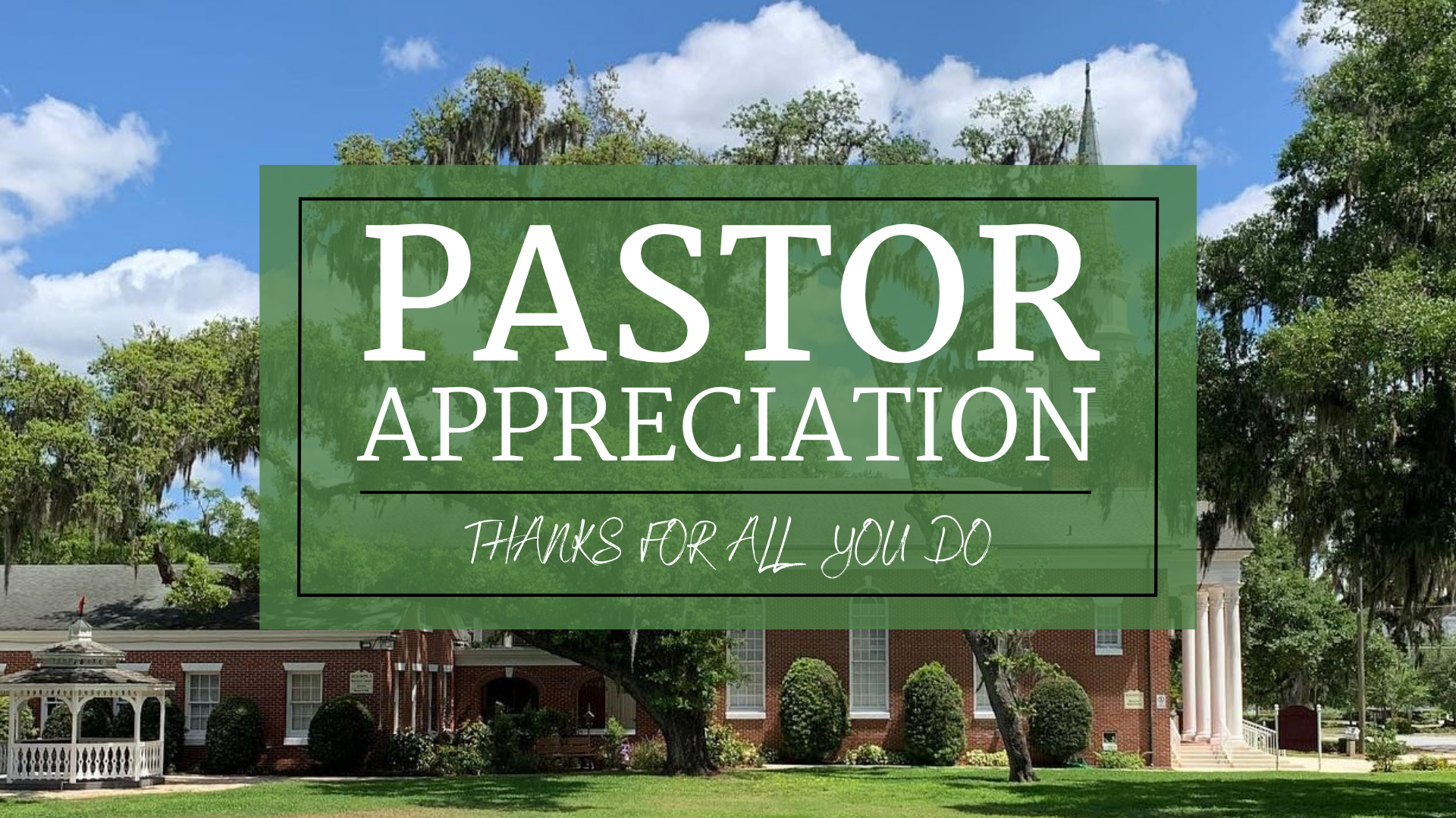 Pastor & Staff Appreciation Month