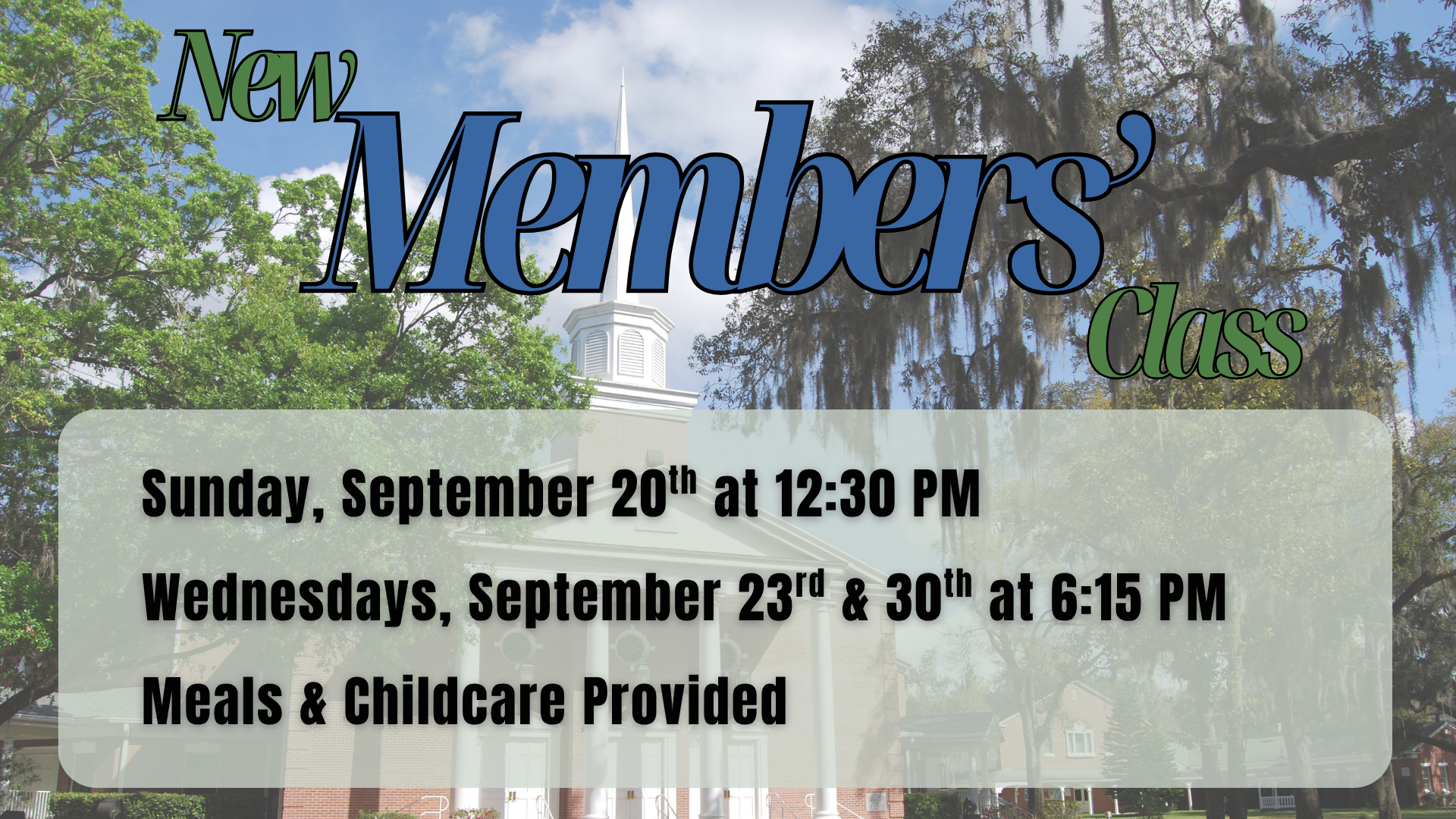 New Members' Class