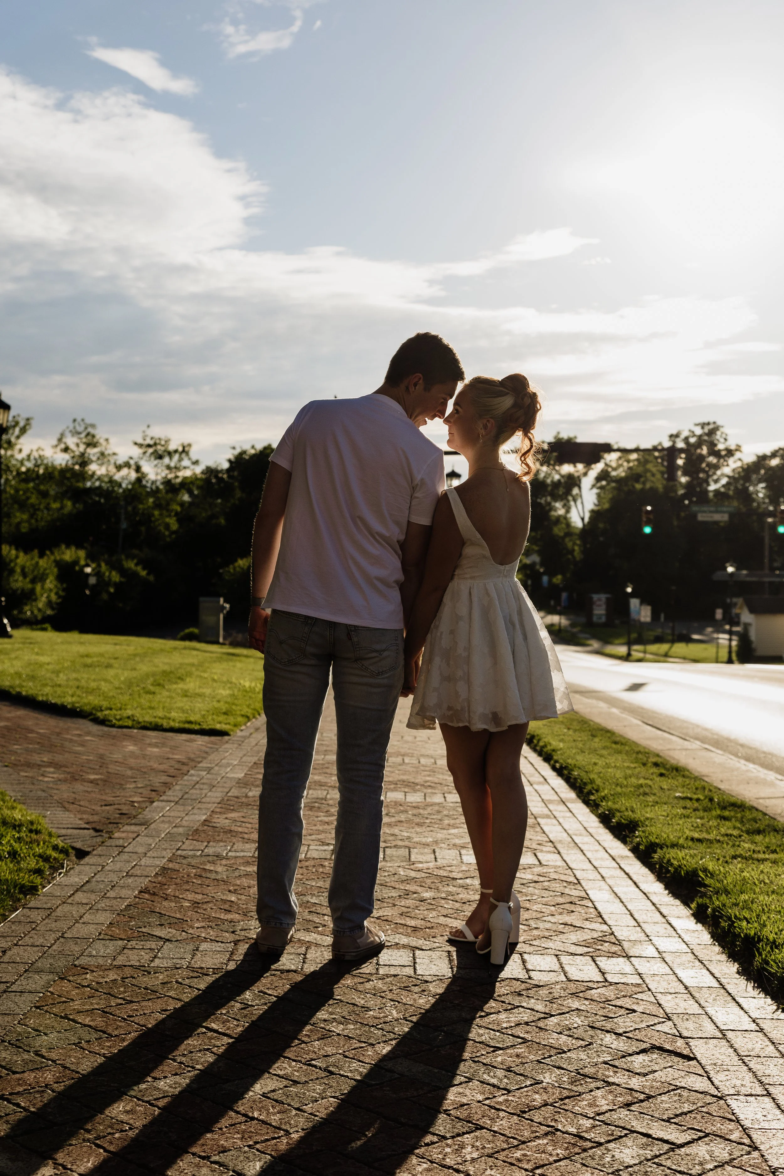 Megan + Dustin Engagement near Lebanon Library 