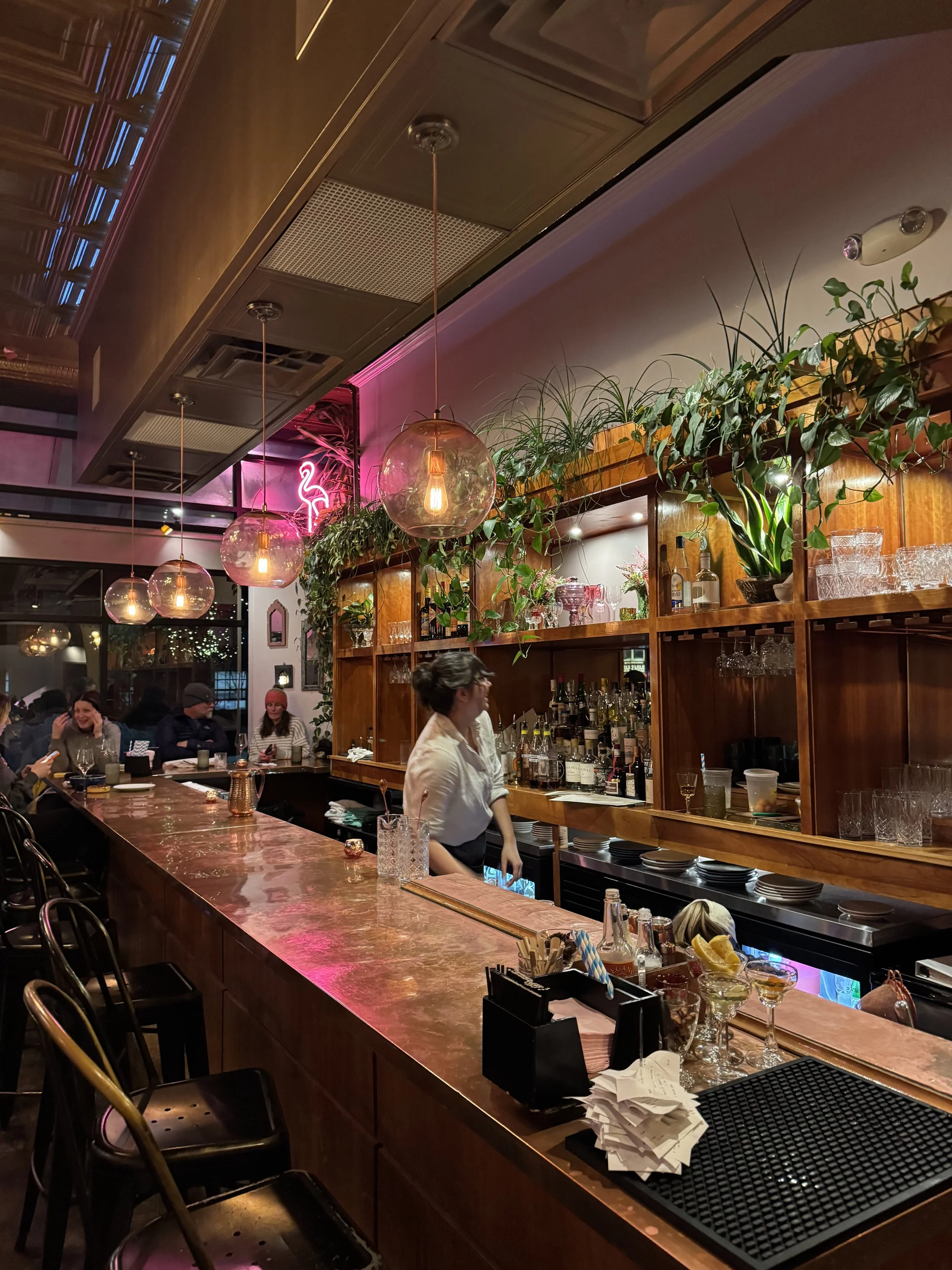 Mediterranean dinner at Honey Road
