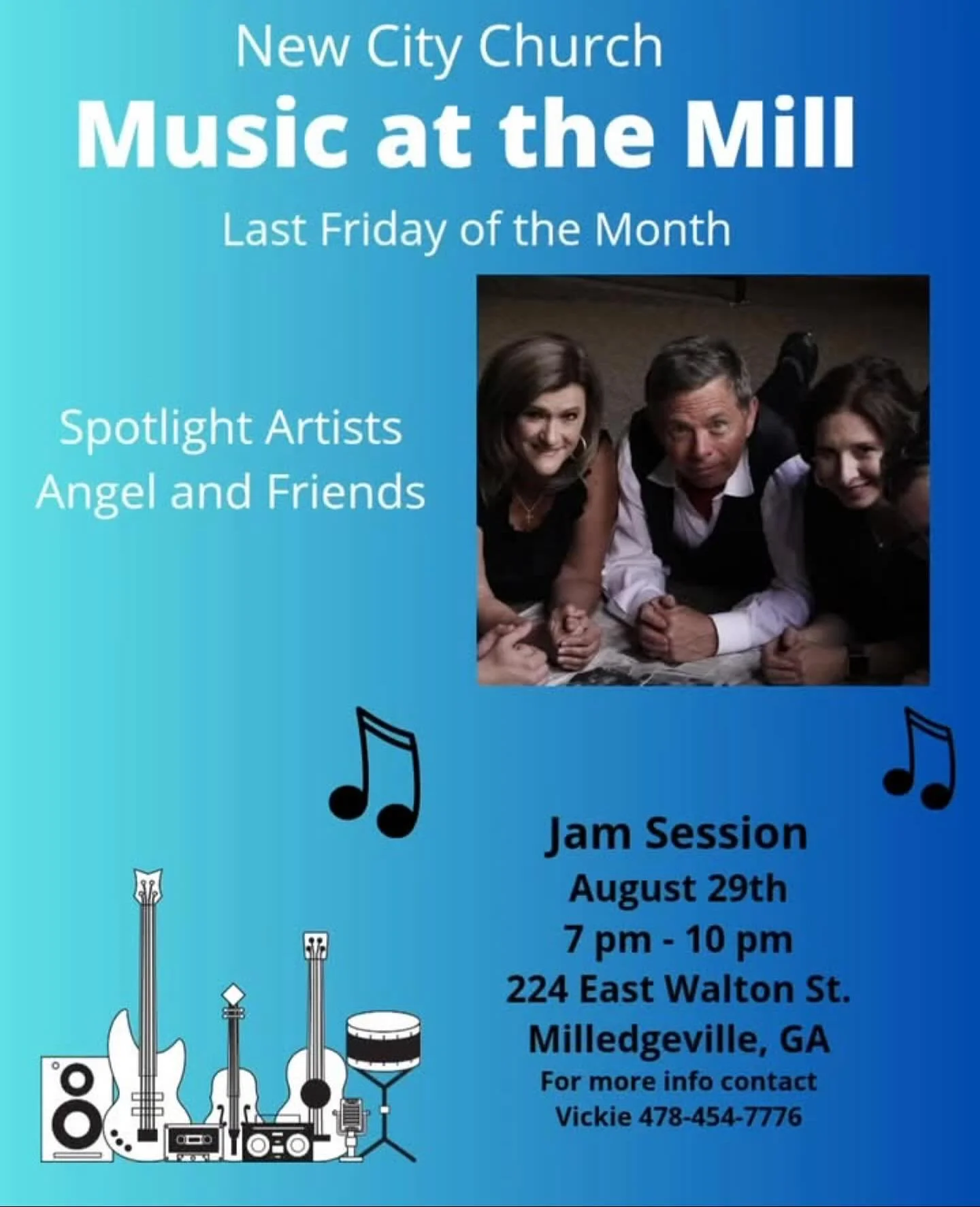 IT’S TIME FOR MUSIC AT THE MILL!! At New City, we love to fellowship with our community! Tonight is a great opportunity to come and see why we fellowship! It brings so many people from all walks of life together for a night of good music and sw