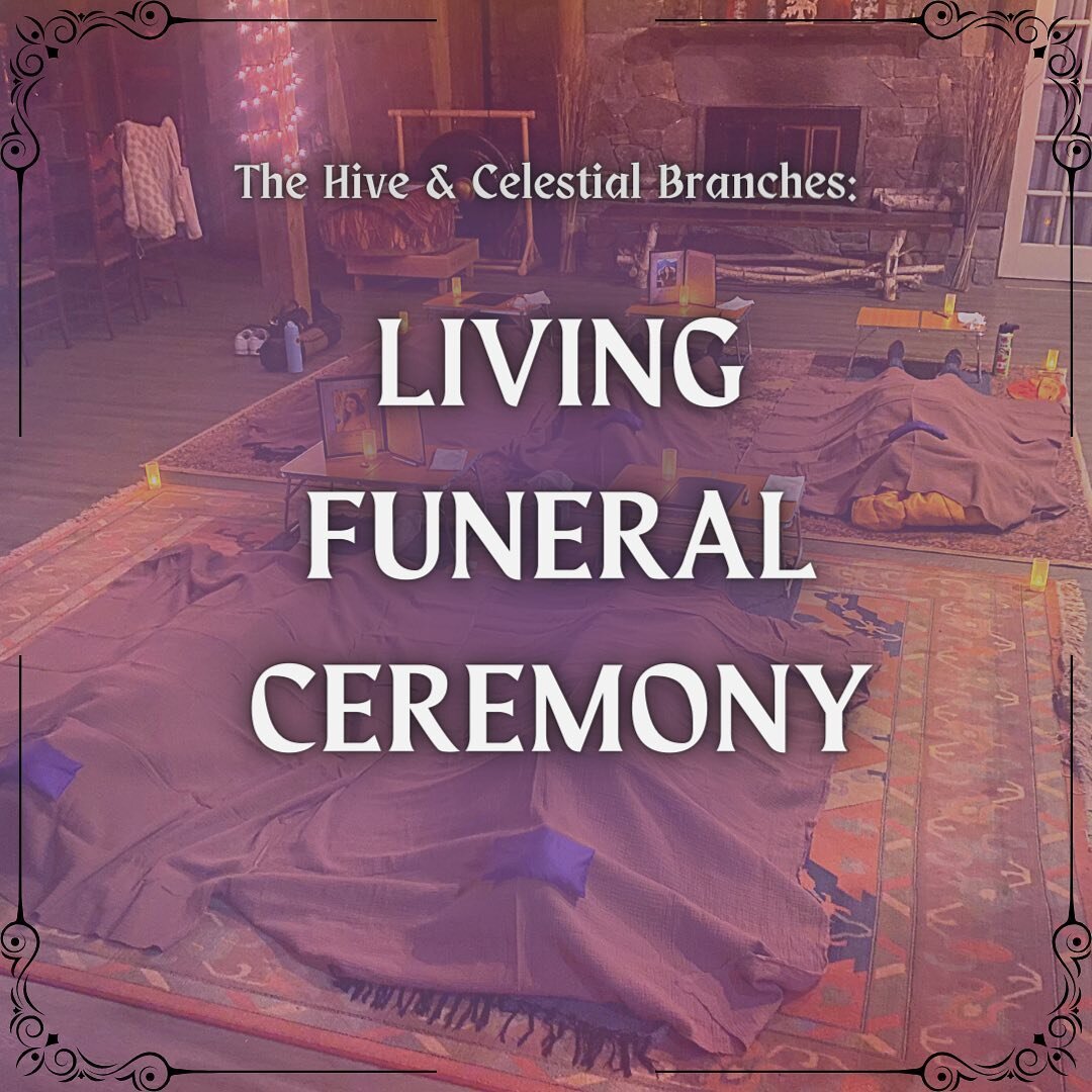 You can officially sign up for the next Living Funeral Ceremony, taking place on Thursday February 23rd, 6:30 pm with @thehivect and myself! So excited to be offering this again. 💀🐝
More information about what to expect and details on the location,