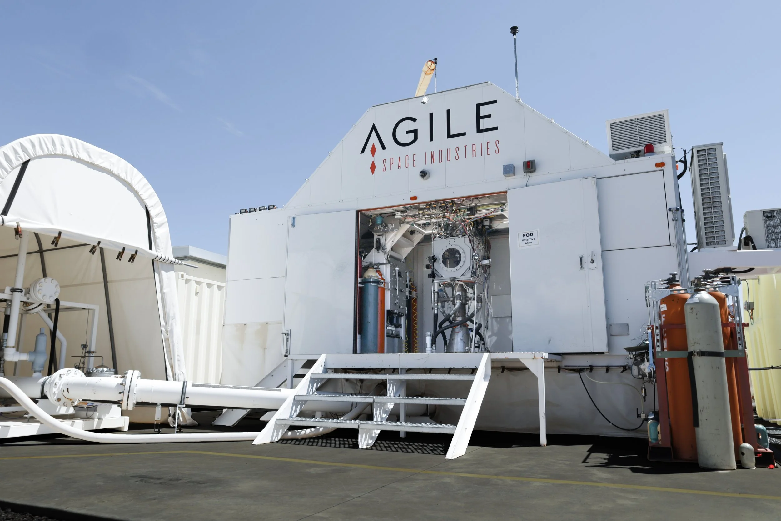 Sunshine hot fire test stand in Durango CO