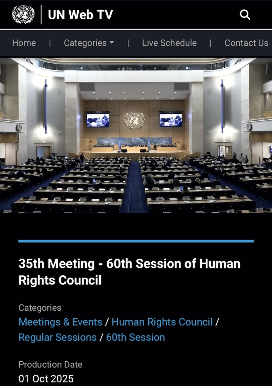 U.N. Hears Our Story