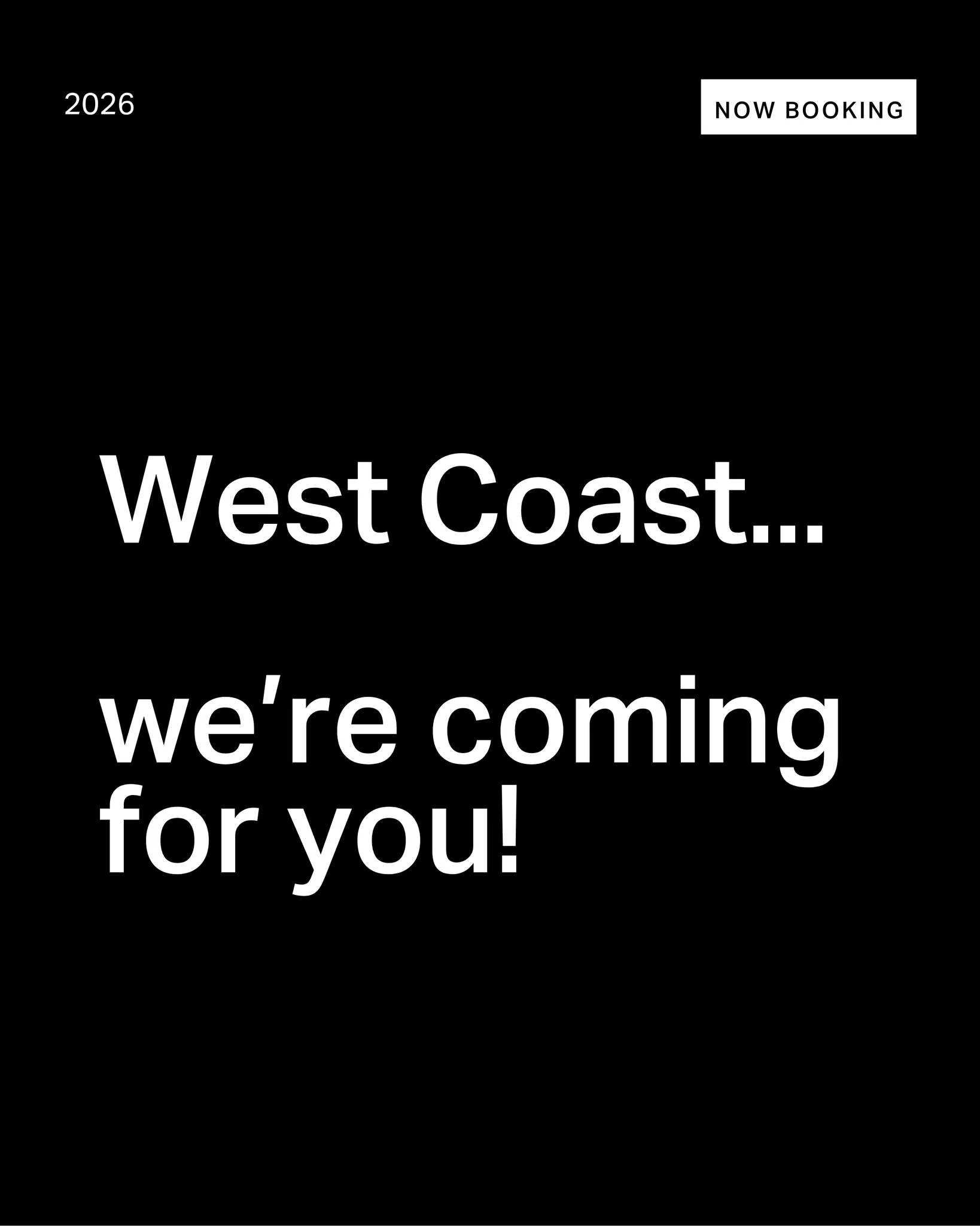 WEST COAST FAM! 🌞

Georgi will be visiting out your way in the new year, several times from January until March and we'd love to work with you! Our exact schedule will depend on future bookings, so we have lots of flexibility. 

Booking: 
✖ Photogra
