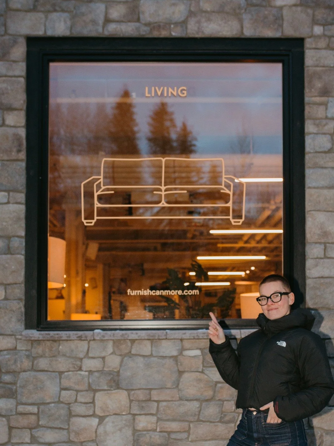 New custom window decals for our client @furnishcanmore! 

Are your shop windows looking empty? DM us to talk about all things decal branding 👀