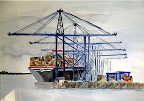 Dedham Art Society Languard Point, Felixstowe 13th August 2018.png