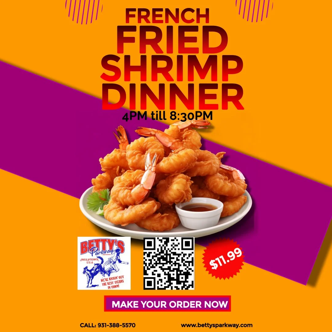 Thursday Night Dinner Specials4PM till 8:30PM