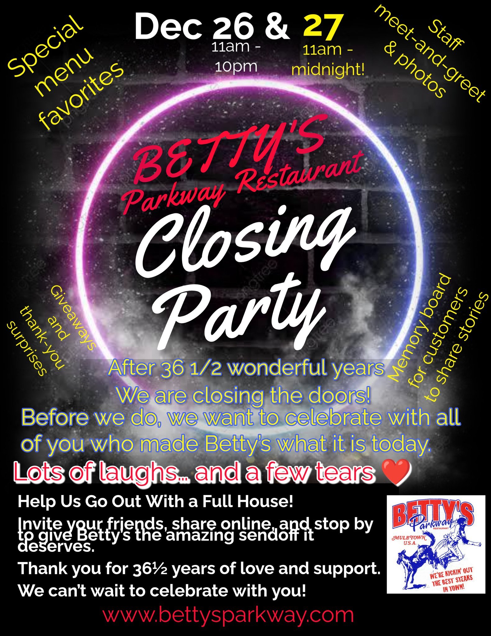 TODAY IS THE DAY! TODAY IS MY LAST DAY!