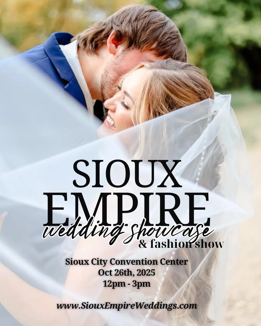 🚨 TODAY is the DAY!! See you soon!! SIOUX CITY, IOWA and surrounding area Brides 👰🏼&zwj;♀️ to be&hellip; This is the ONLY Bridal Show in your area this Fall!! Sioux Empire Wedding Network Fashion and Wedding Showcase is on Sunday October 26, 2025 