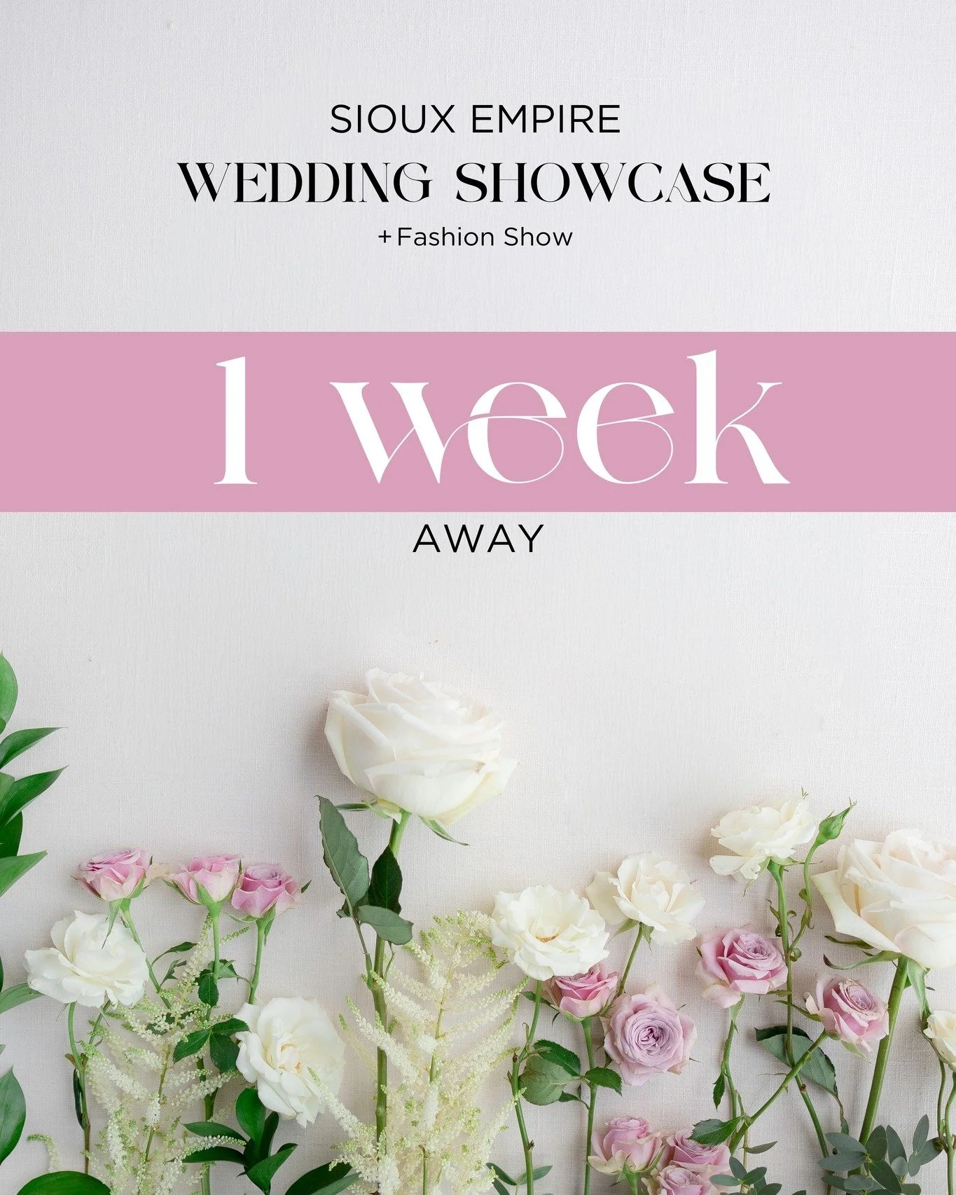 ONE WEEK from today is THE LAST BRIDAL SHOW UNTIL 2026! Come visit with over 200+ booths to discuss your wedding at the LARGEST and MOST ATTENDED #1 Sioux Falls bridal show at the Sioux Falls Convention Center is coming up on Sunday, November 30th, 2