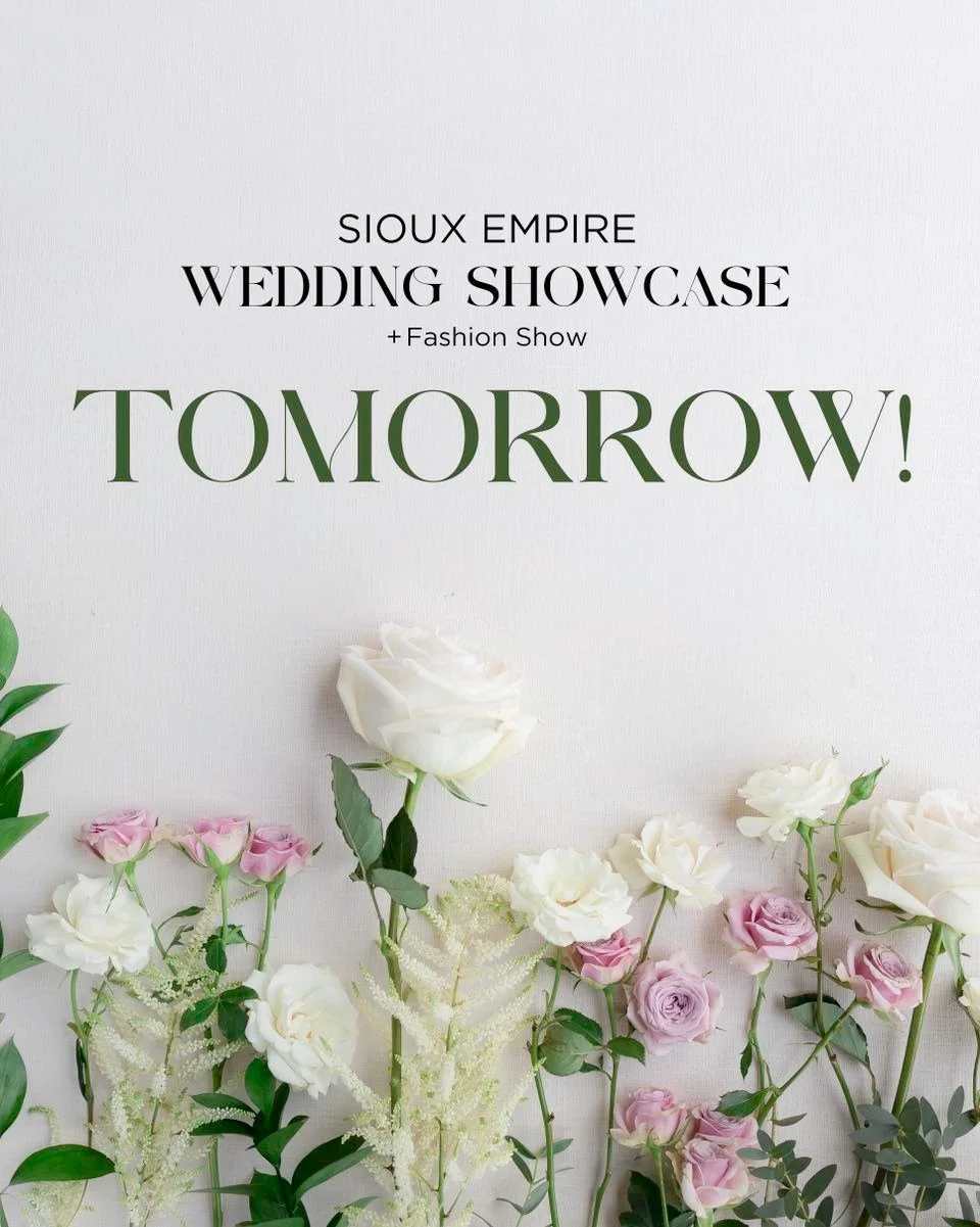 TOMORROW is THE LAST BRIDAL SHOW UNTIL 2026! Come visit with over 200+ booths to discuss your wedding at the LARGEST and MOST ATTENDED #1 Sioux Falls bridal show at the Sioux Falls Convention Center is coming up on Sunday, November 30th, 2025 from 12