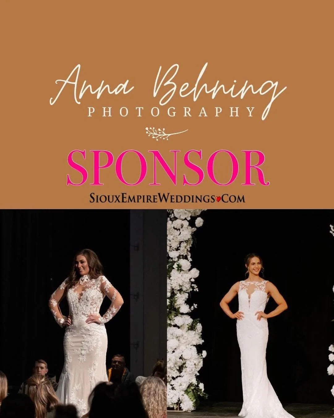 Anna Behning Photography is one THE BEST wedding photographers in the area! We're thrilled to have her back as a Sponsor for our Sioux Empire Winter Wedding Showcase on February 22nd and capturing the Fashion Show by Ellie Stone Bride!

Make sure to 