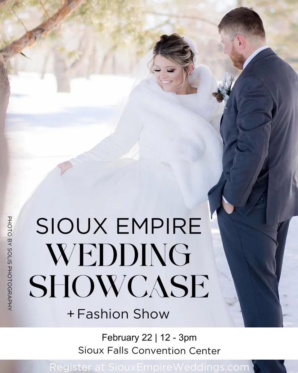 BRIDES... YOU WON'T WANT TO MISS THIS ONE! The LARGEST and MOST ATTENDED #1 WEDDING SHOWCASE in Sioux Falls with over 200+ vendors!! This is the LARGEST wedding showcase EVER!! Do you want to win a $7,000 in gift certificates and prizes towards your 