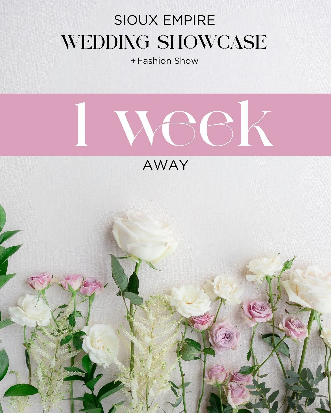 BRIDES... ONE WEEK!!! YOU WON'T WANT TO MISS THIS ONE! The LARGEST and MOST ATTENDED #1 WEDDING SHOWCASE in Sioux Falls with over 200+ vendors!! This is the LARGEST wedding showcase EVER!! Do you want to win a $7,000 in gift certificates and prizes t
