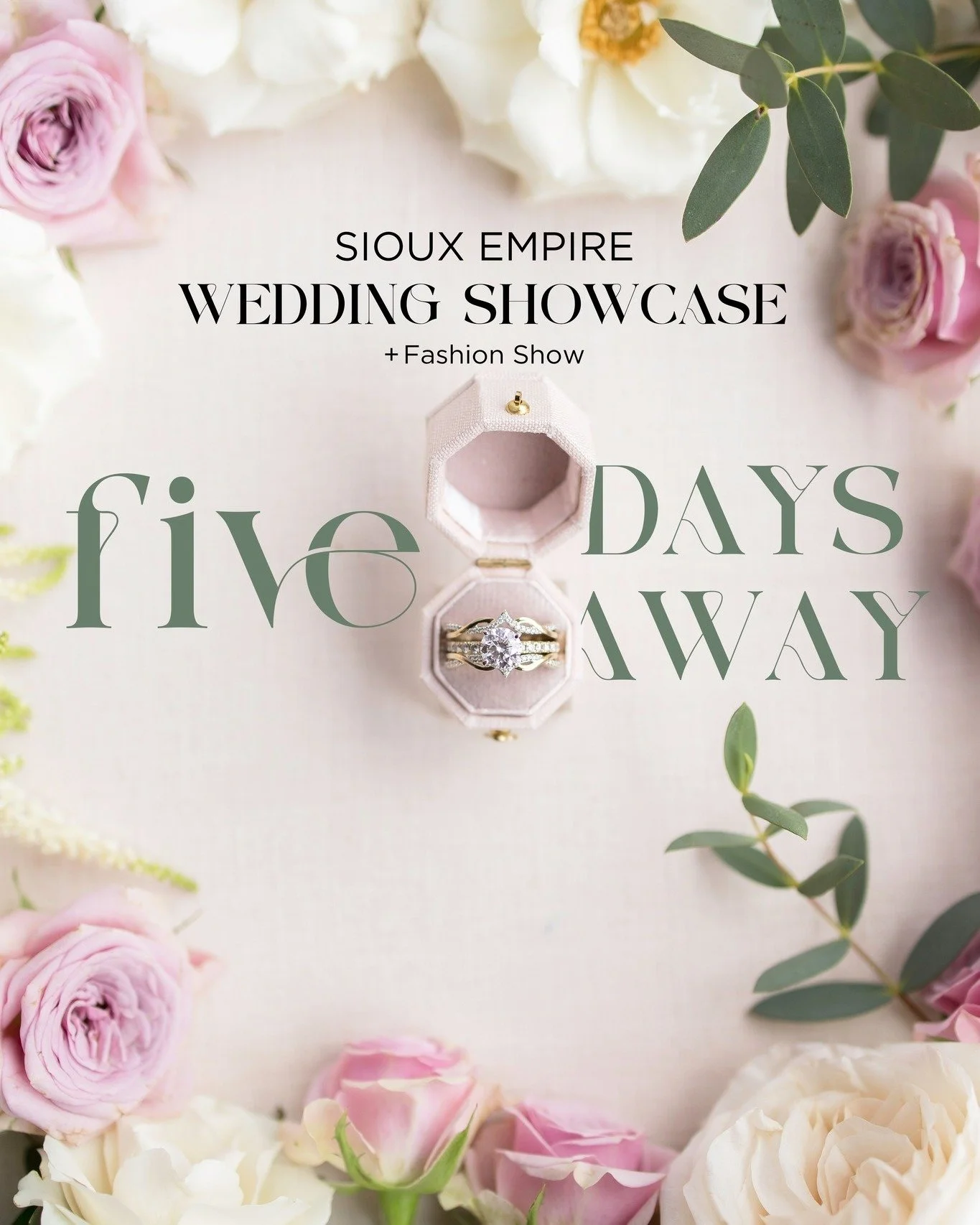 BRIDES... 5 DAYS AWAY!!! YOU WON'T WANT TO MISS THIS ONE! The LARGEST and MOST ATTENDED #1 WEDDING SHOWCASE in Sioux Falls with over 200+ vendors!! This is the LARGEST wedding showcase EVER!! Do you want to win a $7,000 in gift certificates and prize