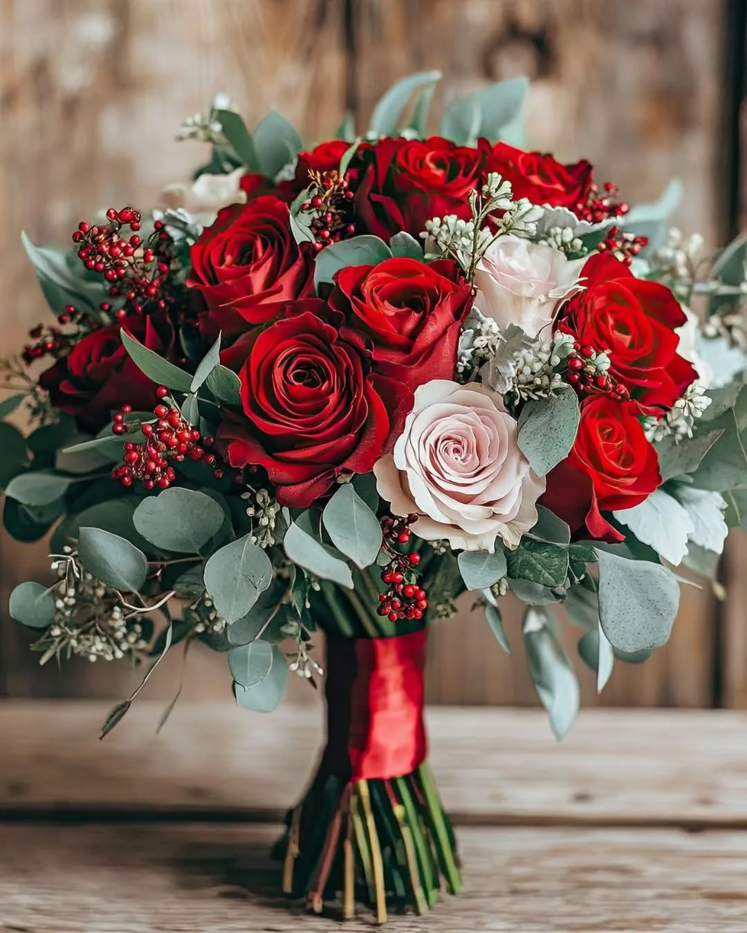This Pink and Red Rose Bouquet Was Designed to Make Brides Cry Tears of Joy! 🥹