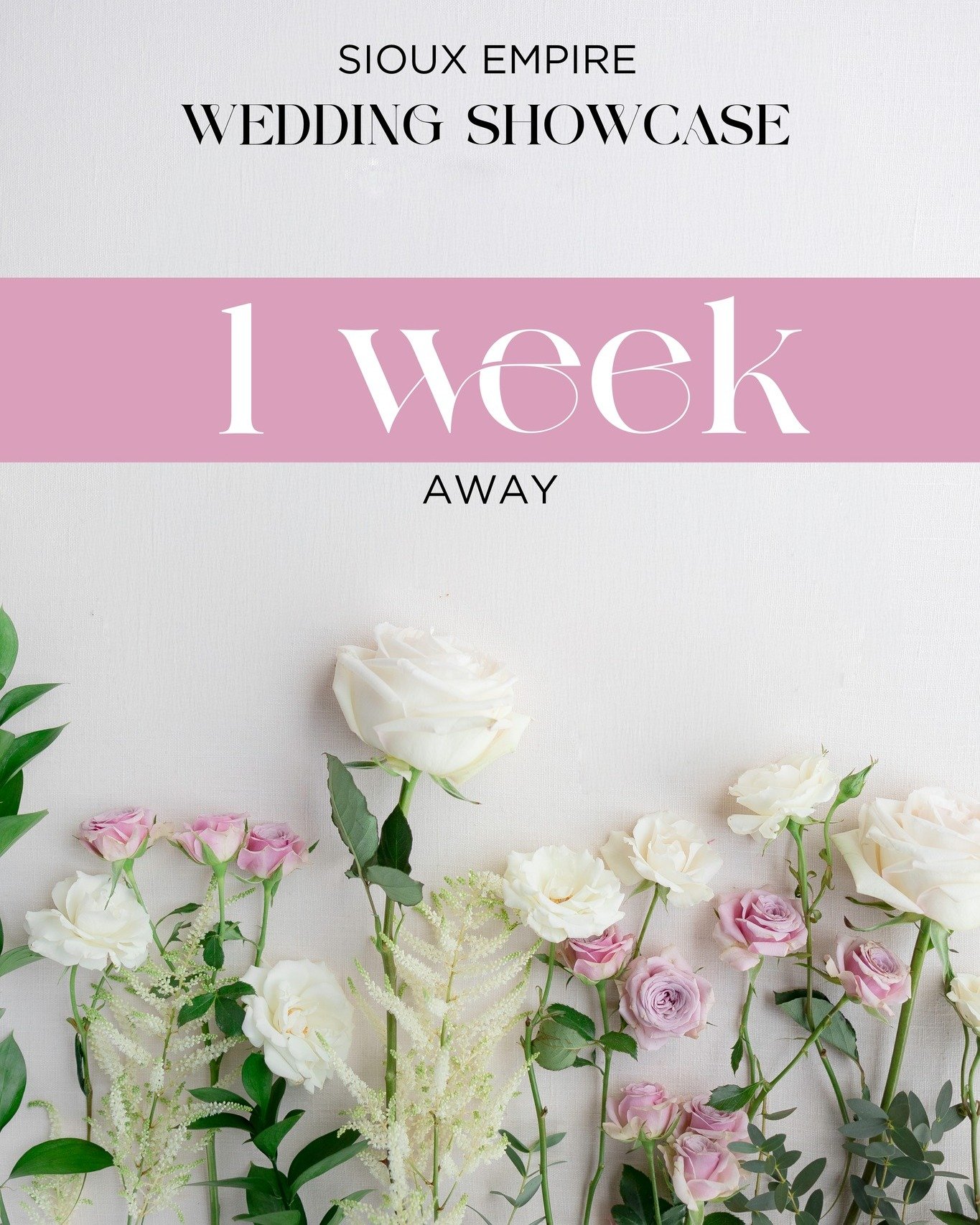 ONE WEEK!! Brides.. Come to the #1 LARGEST &amp; MOST ATTENDED Bridal Wedding Show in Sioux Falls, South Dakota! Your Wedding Planning Dream! Sioux Falls and Surrounding area Brides to be! The NEXT LARGEST and MOST ATTENDED #1 WEDDING SHOWCASE in Sio