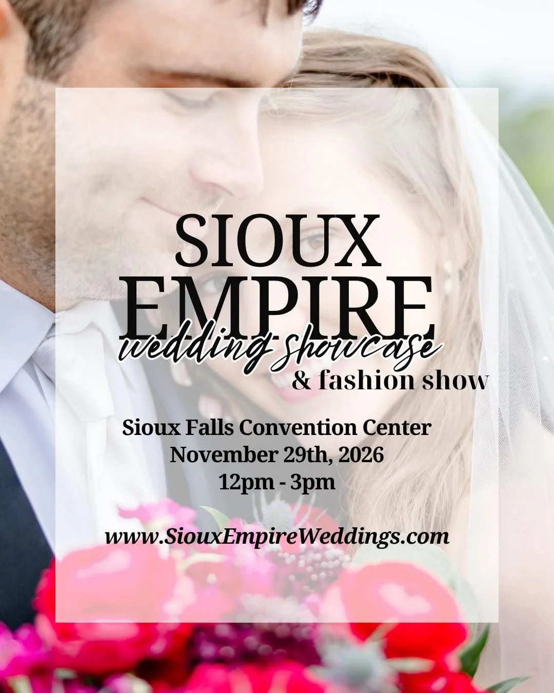 Brides... THIS is it... November 29th! THE LARGEST BRIDAL SHOW EVER! Come visit with over 200+ booths to discuss your wedding at the LARGEST and MOST ATTENDED #1 Sioux Falls bridal show at the Sioux Falls Convention Center is coming up on Sunday, Nov