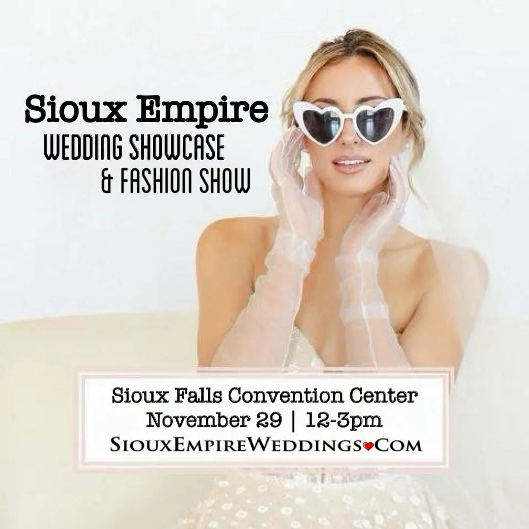 Brides... THIS is it... November 29th! THE LARGEST BRIDAL SHOW EVER! Come visit with over 200+ booths to discuss your wedding at the LARGEST and MOST ATTENDED #1 Sioux Falls bridal show at the Sioux Falls Convention Center is coming up on Sunday, Nov