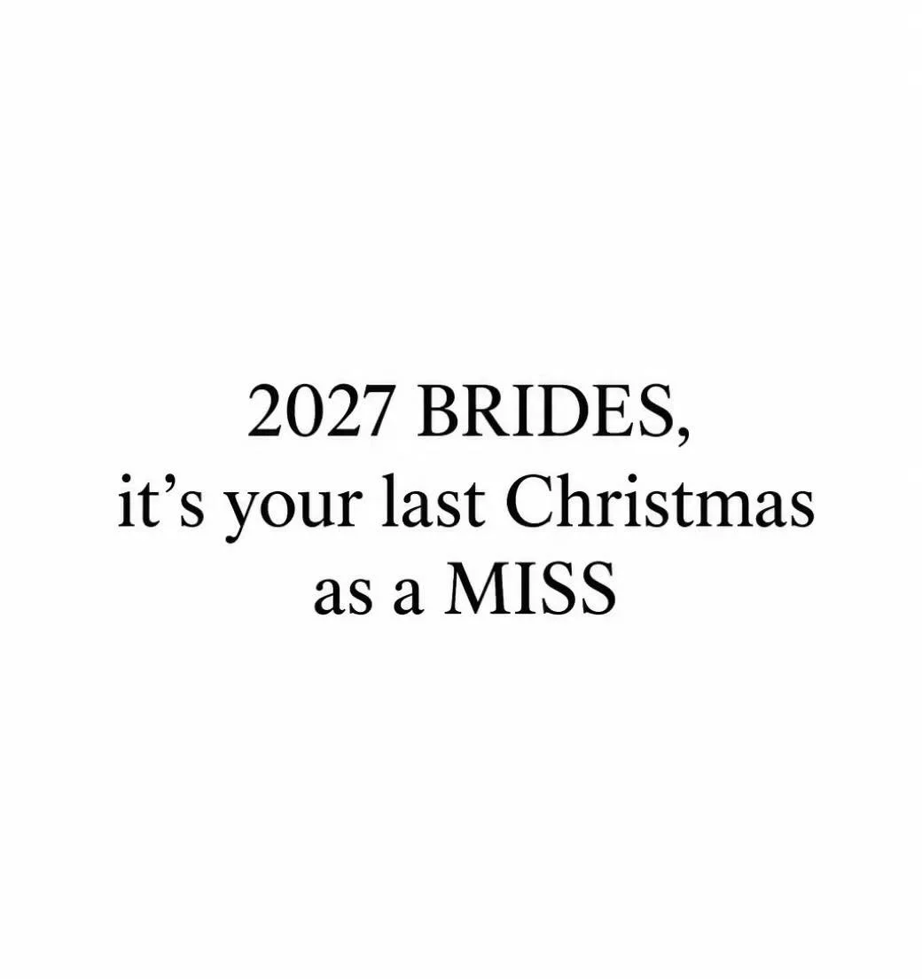 This time next year, you&rsquo;ll be celebrating Christmas as someone&rsquo;s WIFE 🥹💍✨
