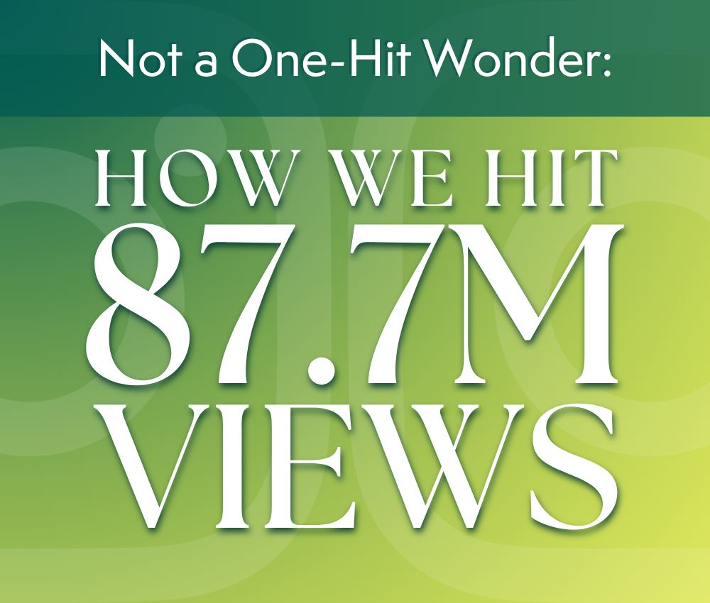 Not a One-Hit Wonder: How We Hit 87.7M Views