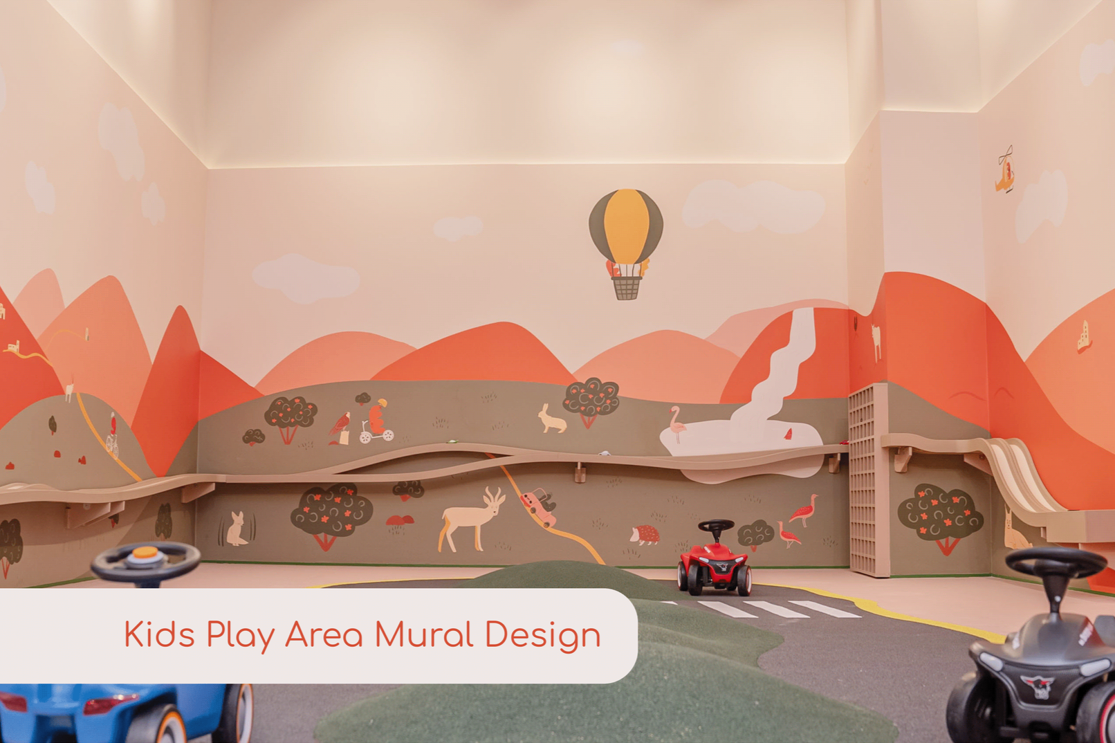 Immersive Playroom Mural — 19 Meter Custom Wall Design
