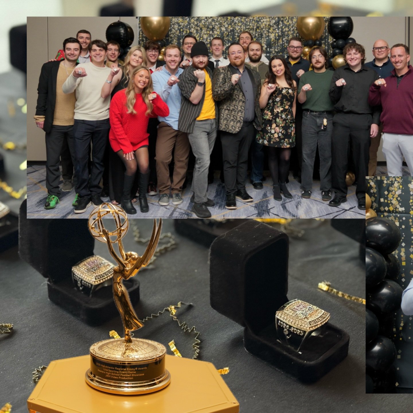 Still buzzing from Tuesday night! ✨ Our JRM Video Emmy Holiday Celebration brought together our crew, friends, and families at Rivers Casino as we toasted an unforgettable year; capped by our second Emmy win. 🏆 Grateful for everyone who makes nights