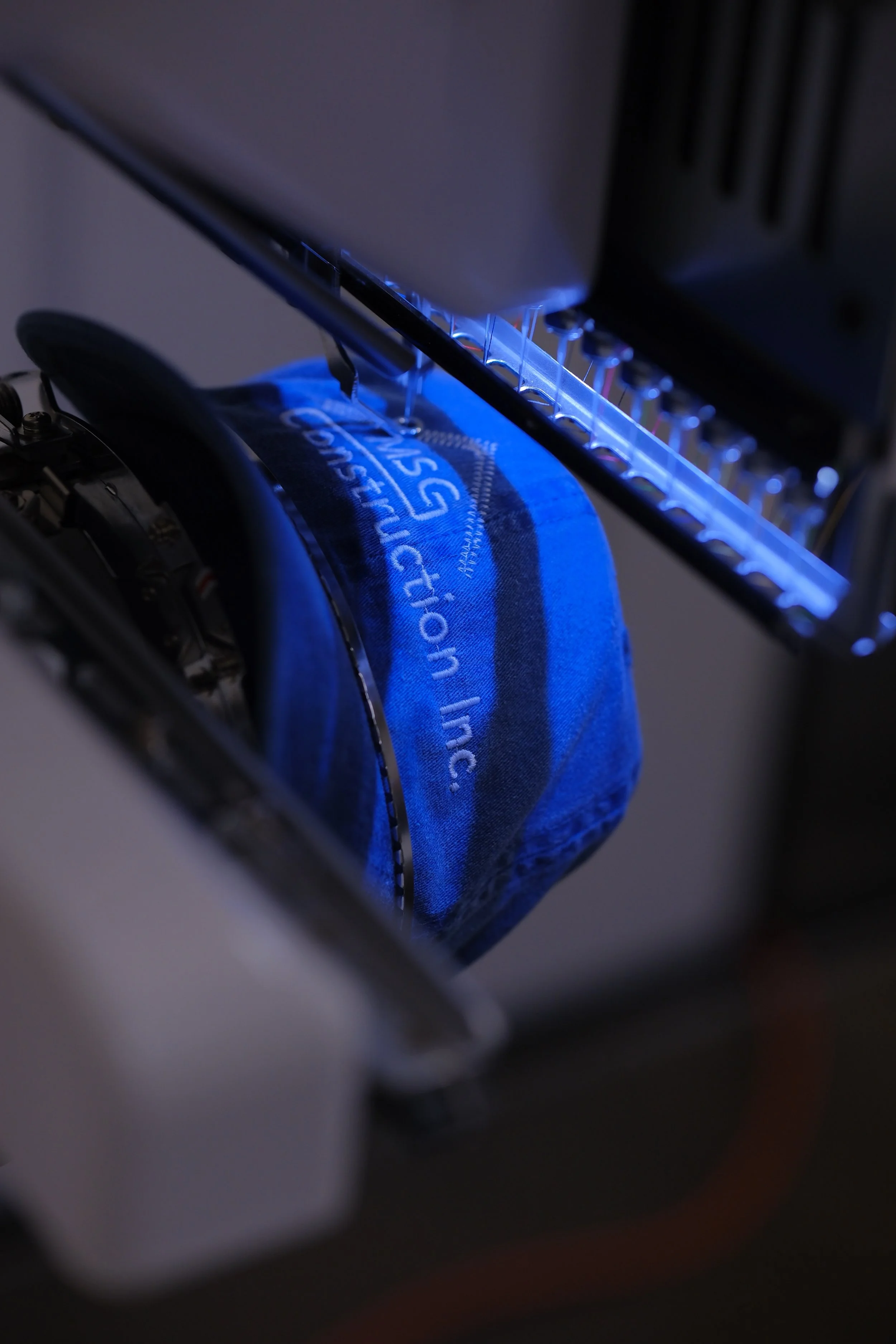 Custom embroidered hats. Custom embroidery in acton at Meloprint in Riverside, CA. 