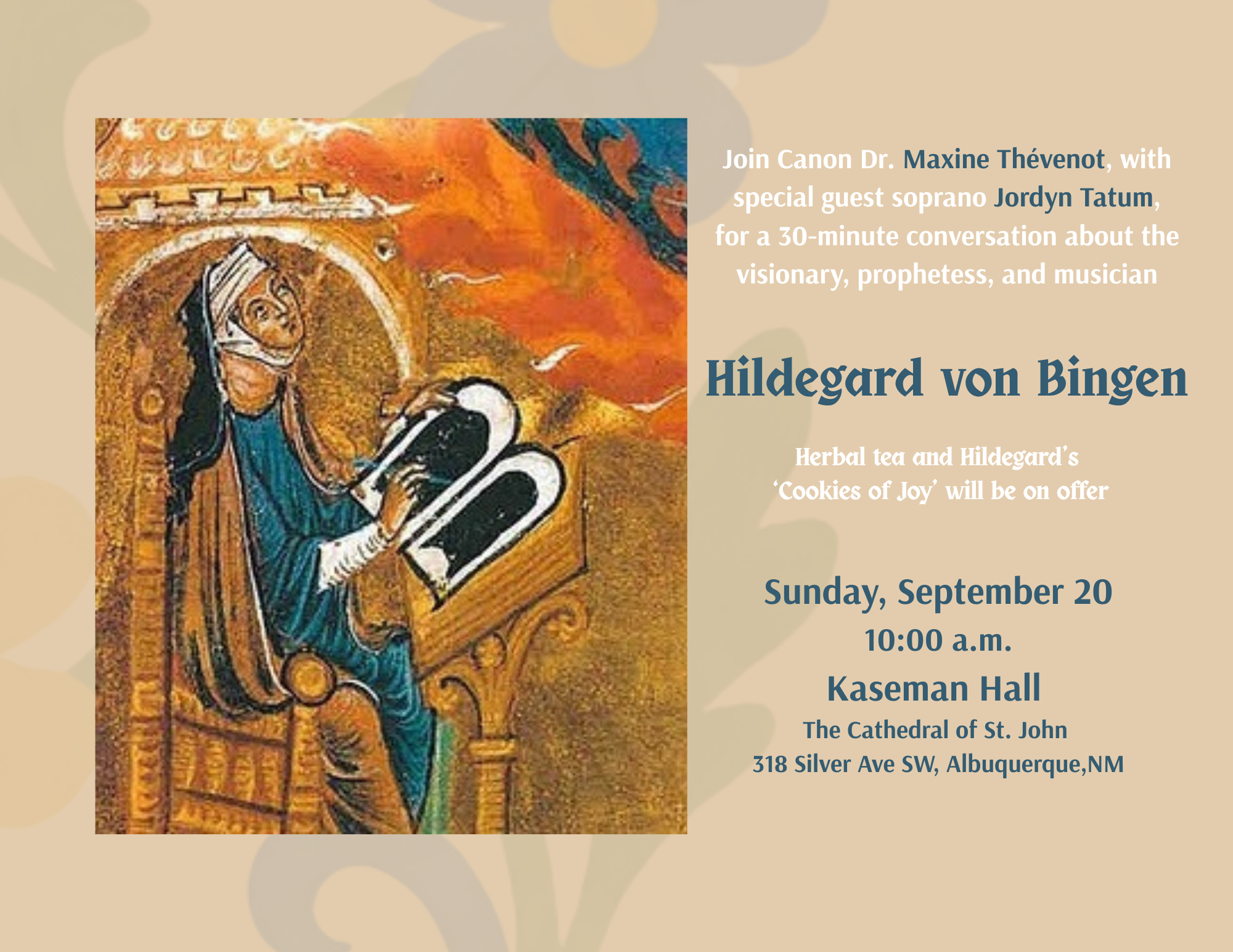 Intergenerational talk on Hildegard von Bingen