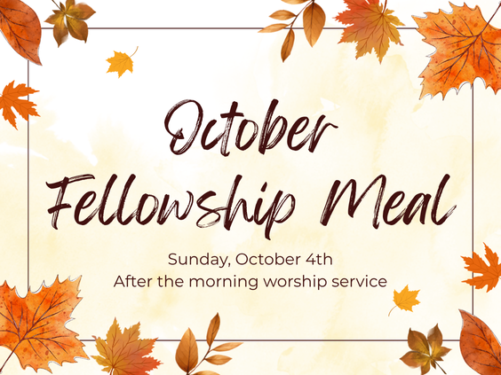 Monthly Fellowship Meal 