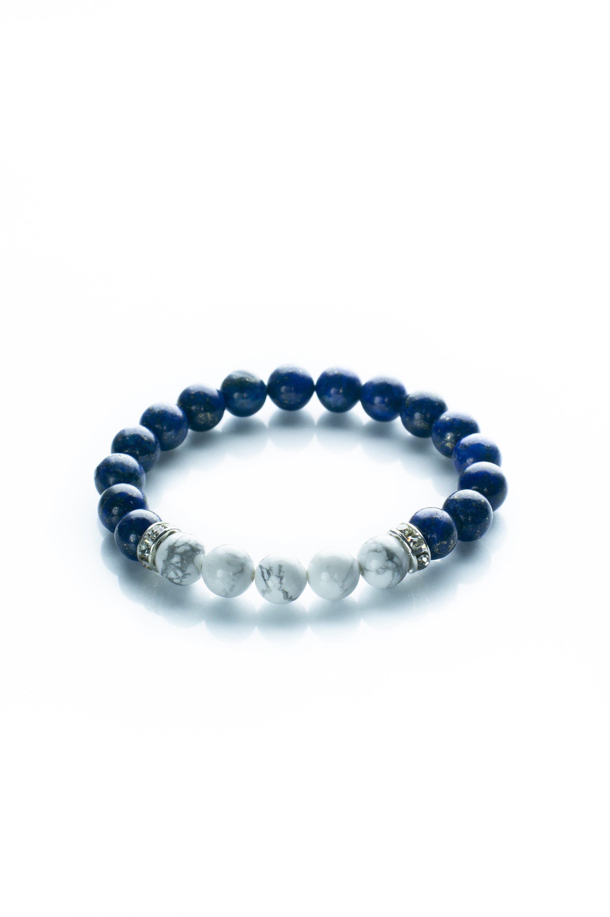 Lapiz Lazuli and White Howlite bracelet