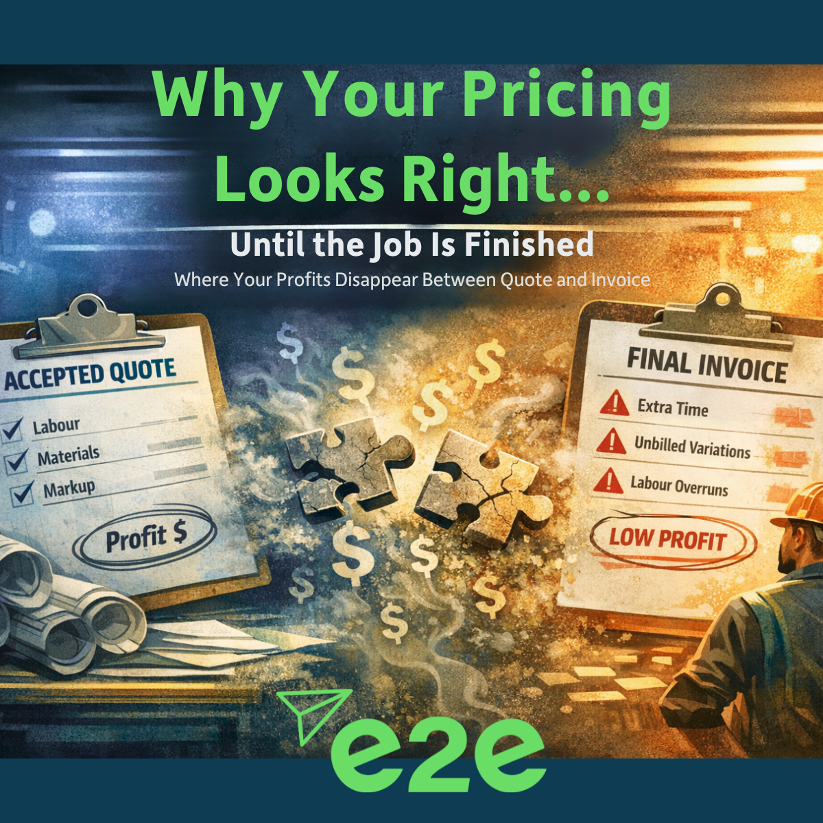 Why Your Pricing Looks Right… Until the Job Is Finished