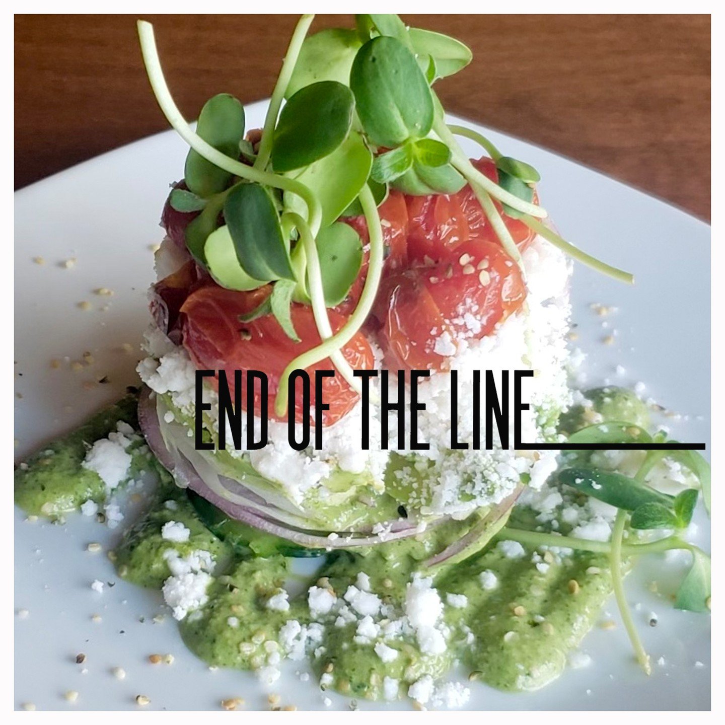 Summer Fresh Stacked Salad
Avocado, red onions, cucumber, and feta cheese, stacked with a red wine herb vinaigrette, and finished with sunflower sprouts and toasted hemp hearts.

#downtownpensacola #saucyvegans #veganspecials #gulfcoastliving #health