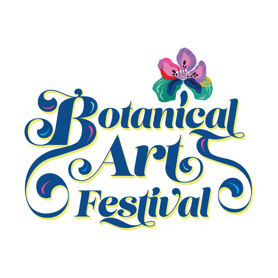 floral logo reading Botanical Art Festival