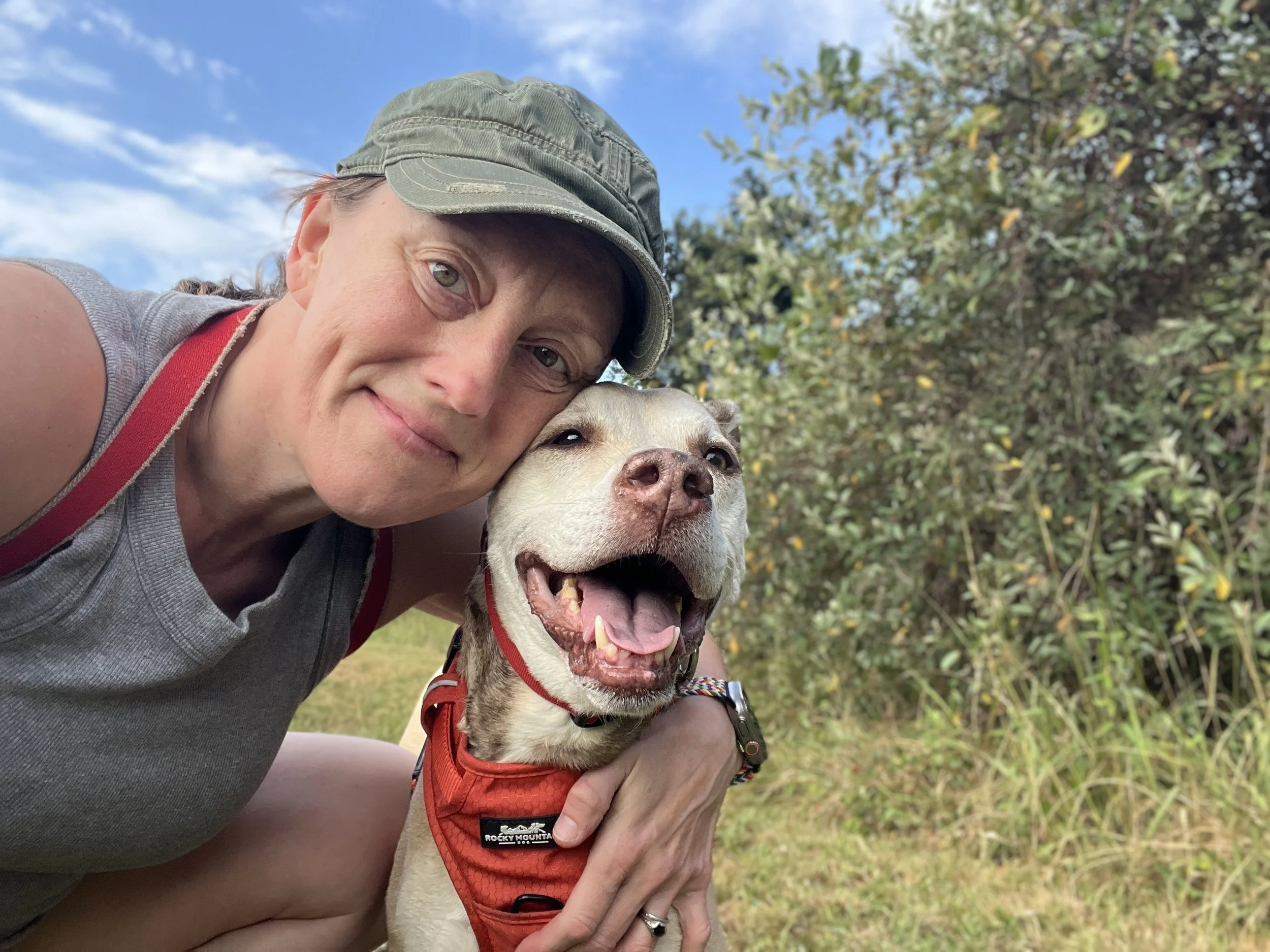 Krista and her pitty out adventuring