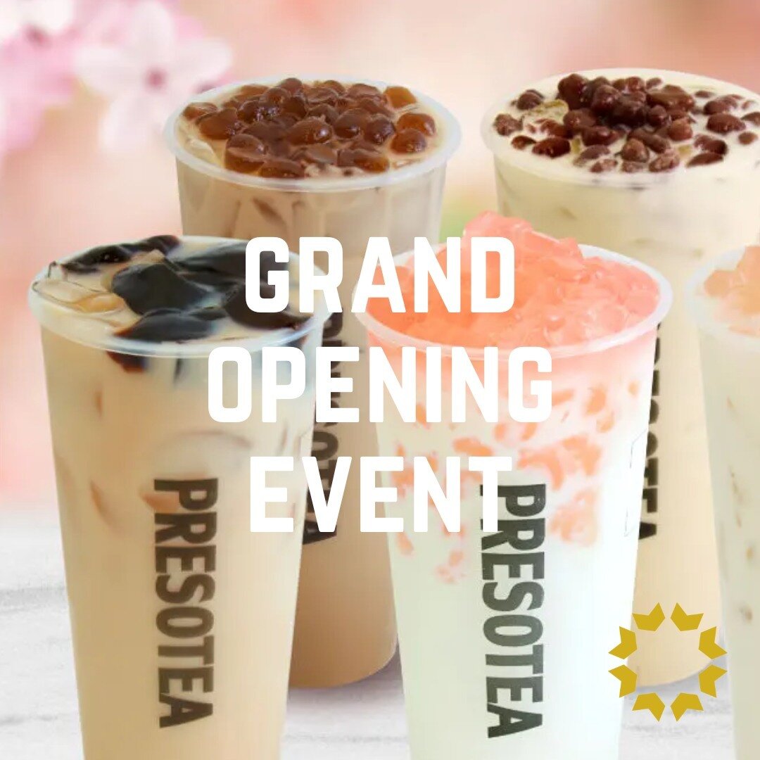 Heads up! @presoteacanada&rsquo;s @kinggeorgehub Grand Opening Event will be THIS weekend, starting TODAY until April 30! ⁠
⁠
Choose from several drinks that are buy one get one FREE, plus the first 15 customers each day can enjoy a free reusable mug