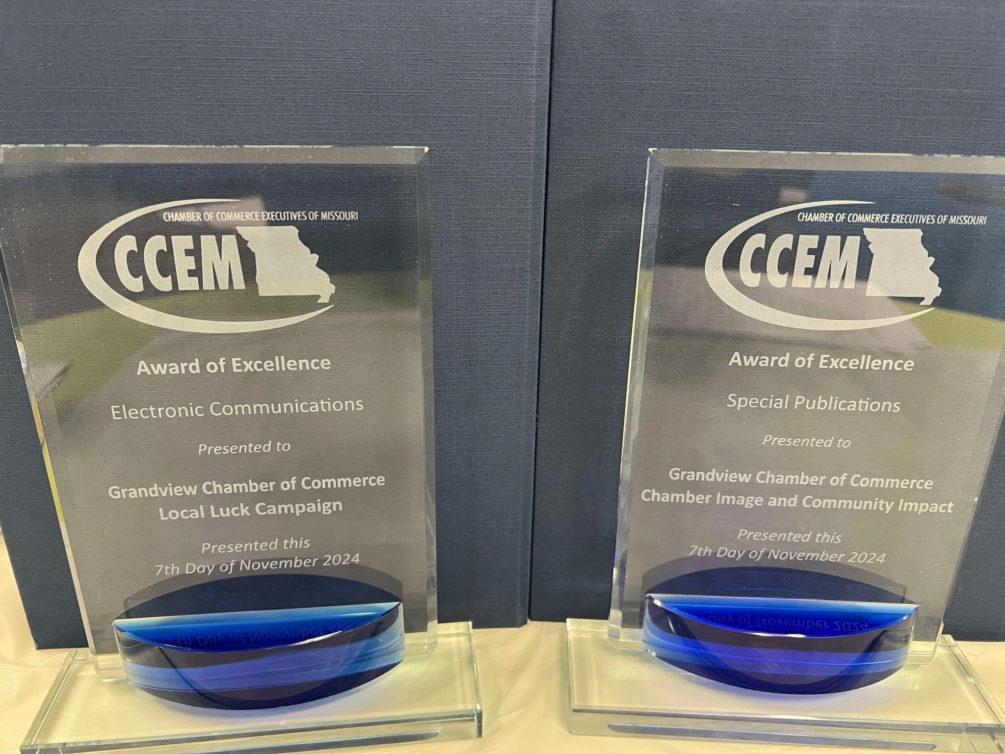 Grandview Chamber Received Statewide Awards