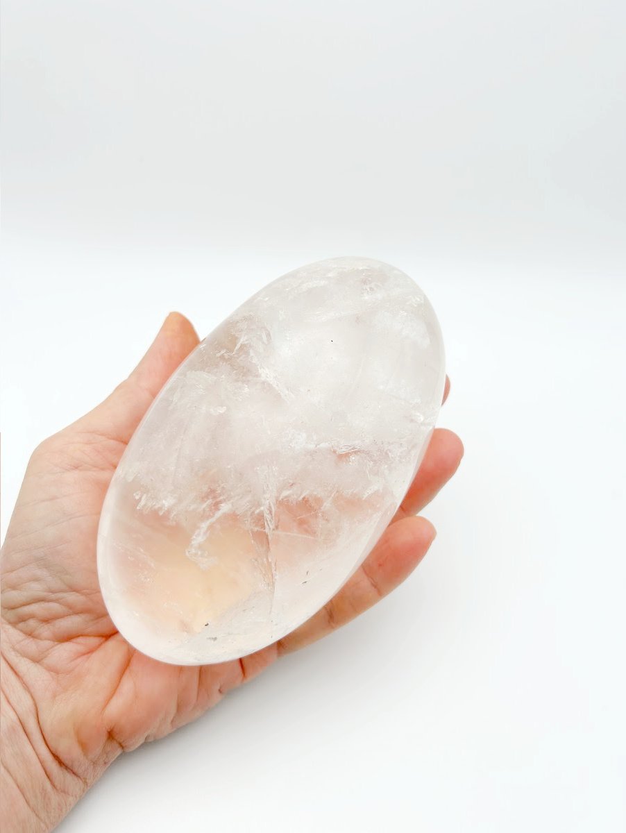 Snowy Sphatika Lingams