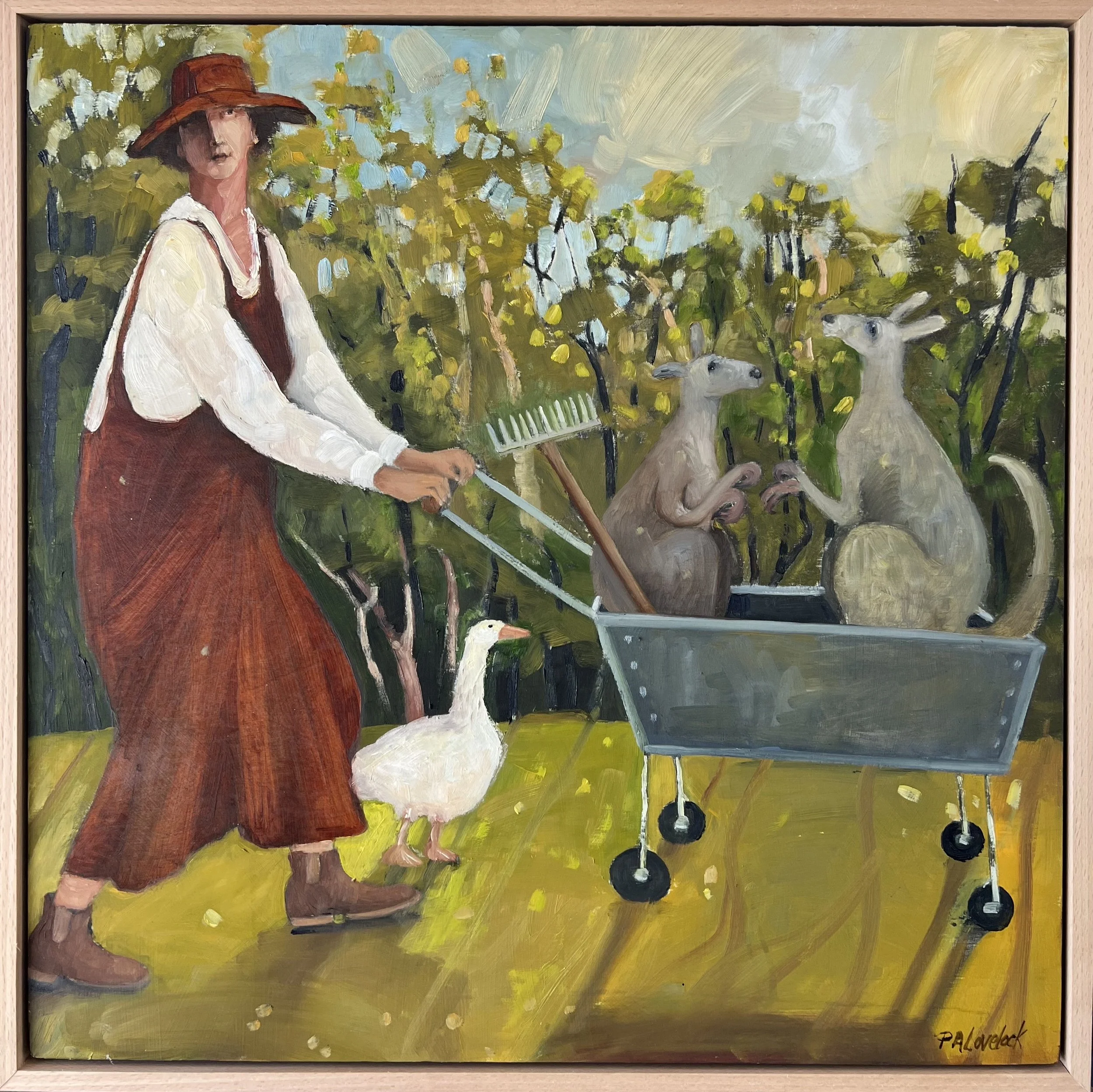 SOLD // The gardeners // 2022 // oil on canvas // 50x50cm