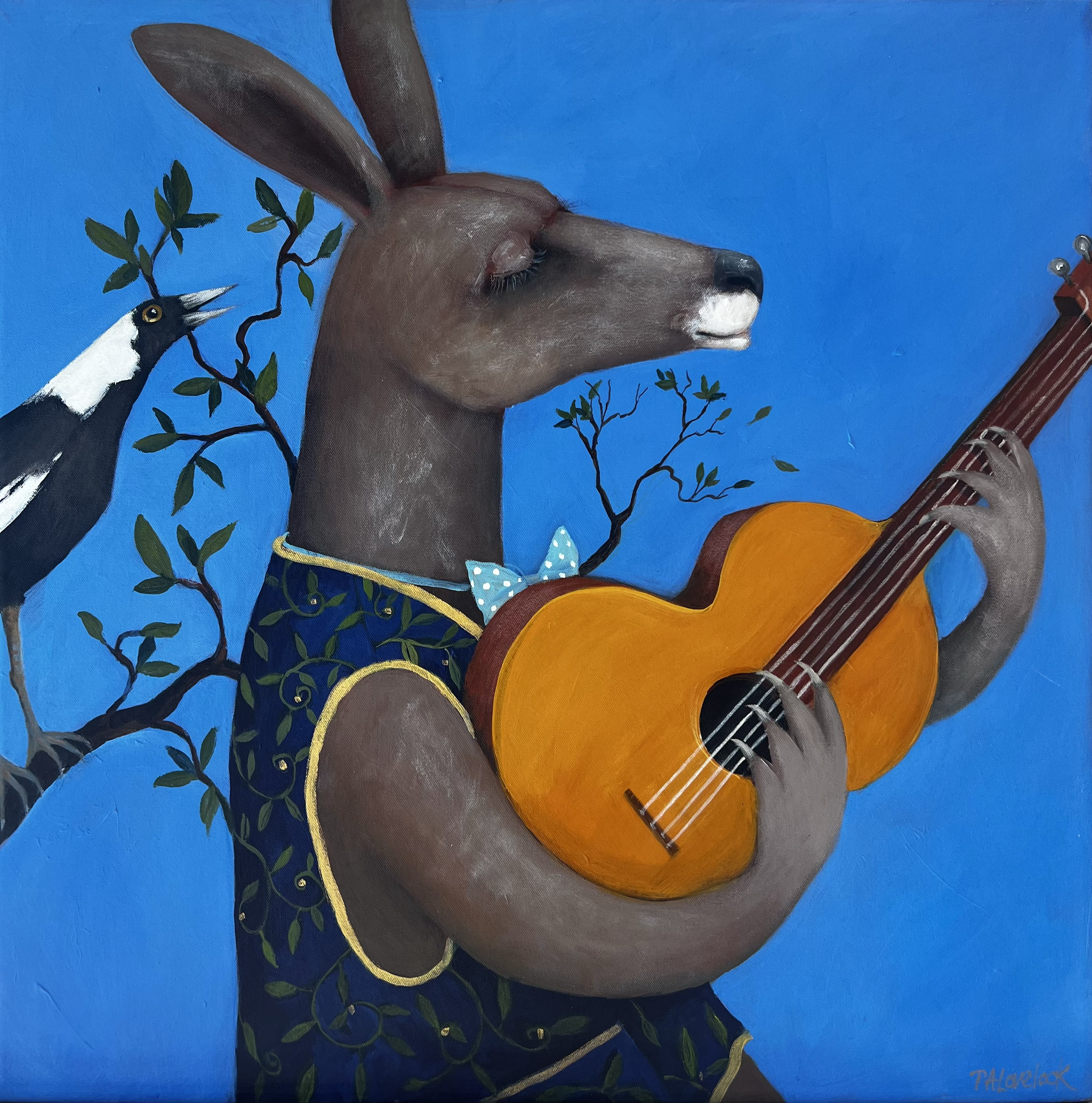 Summertime and the living is easy  //acrylic on canvas//framed//53x53cm