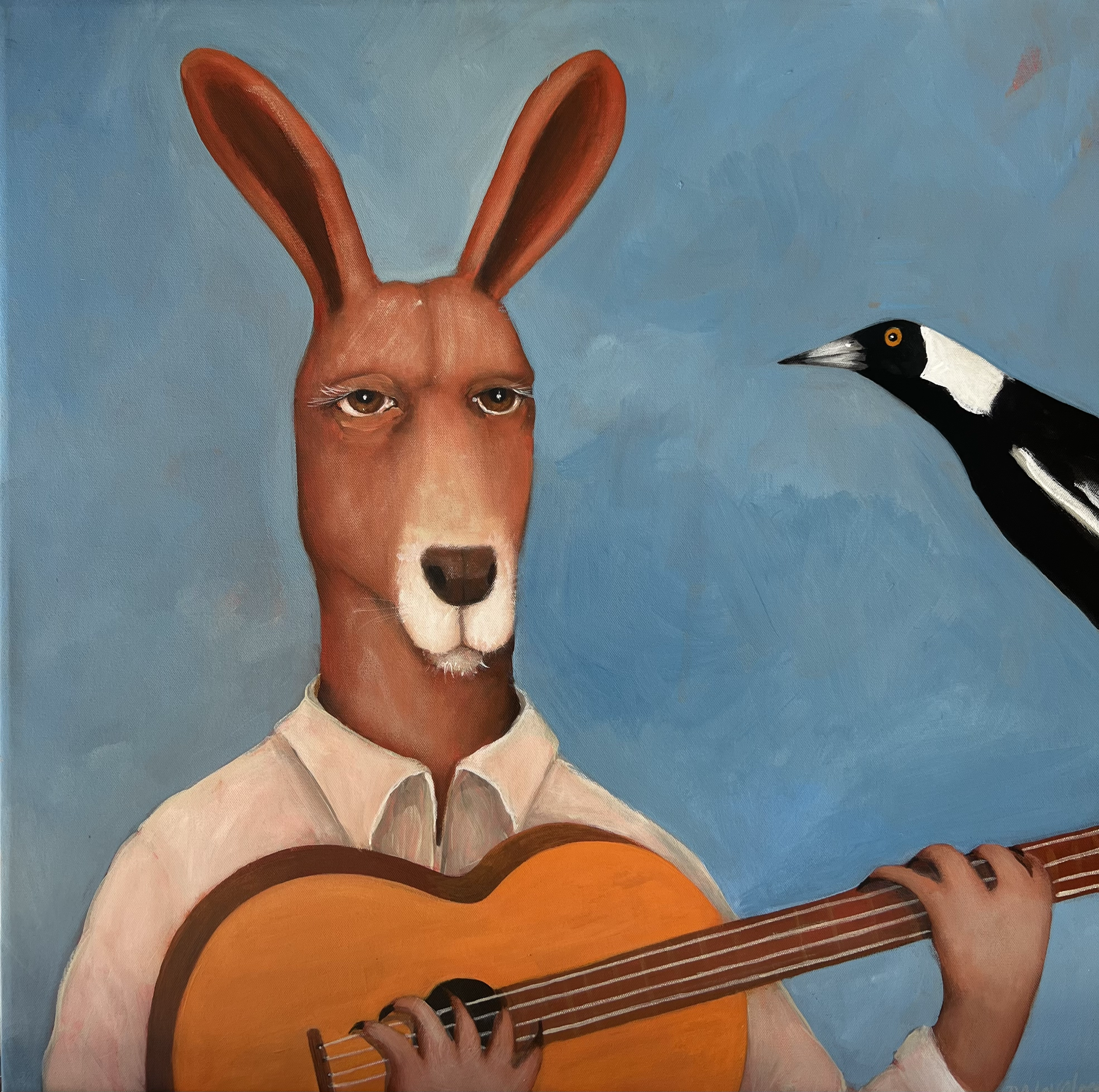 This is not a love song //acrylic on canvas//framed//53x53cm