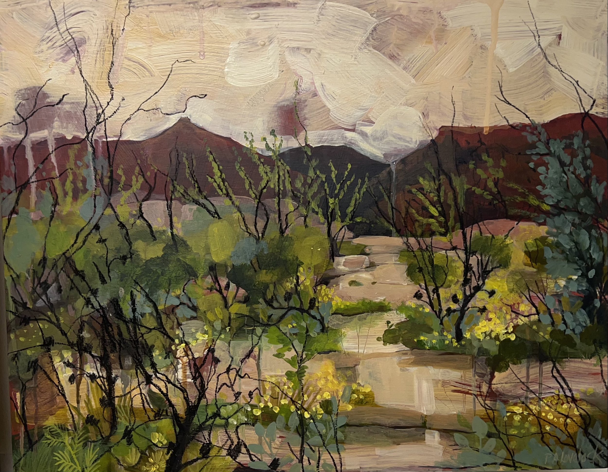 SOLD // Wild flowers at rusden head // 2022 // acrylic on canvas // 40x50cm