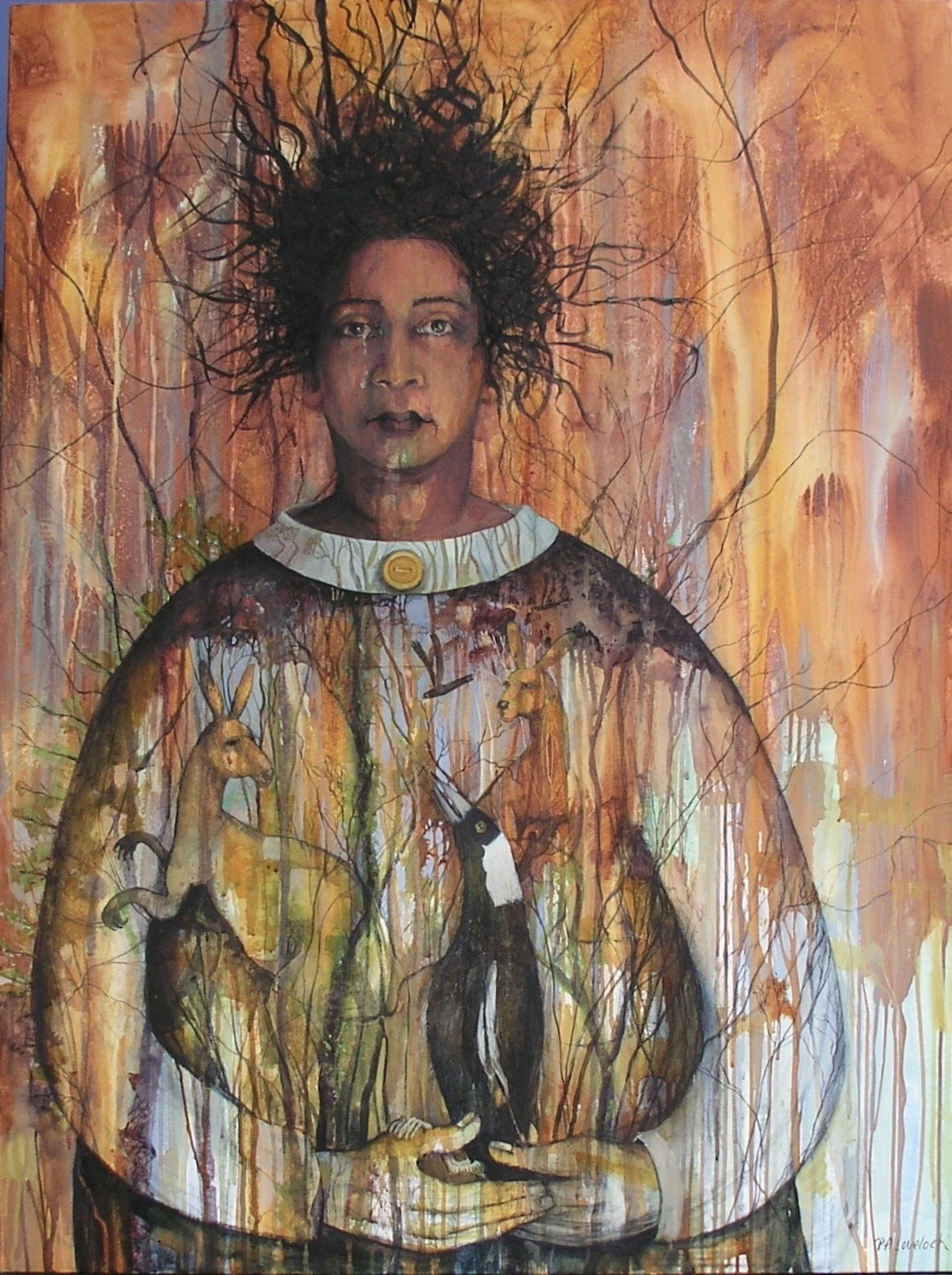 out of the ashes // 2020 // acrylic on canvas // 70x120cm