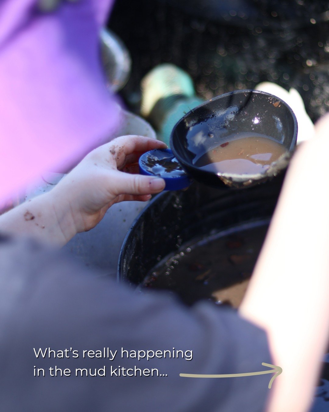 There's so much gold that happens in the mud kitchen 🥣
It's learning with dirt on it.

#mudkitchen #earlychildhoodeducation #taree #learningthroughplay